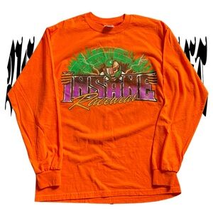 Orange Graphic Long Sleeve Shirt